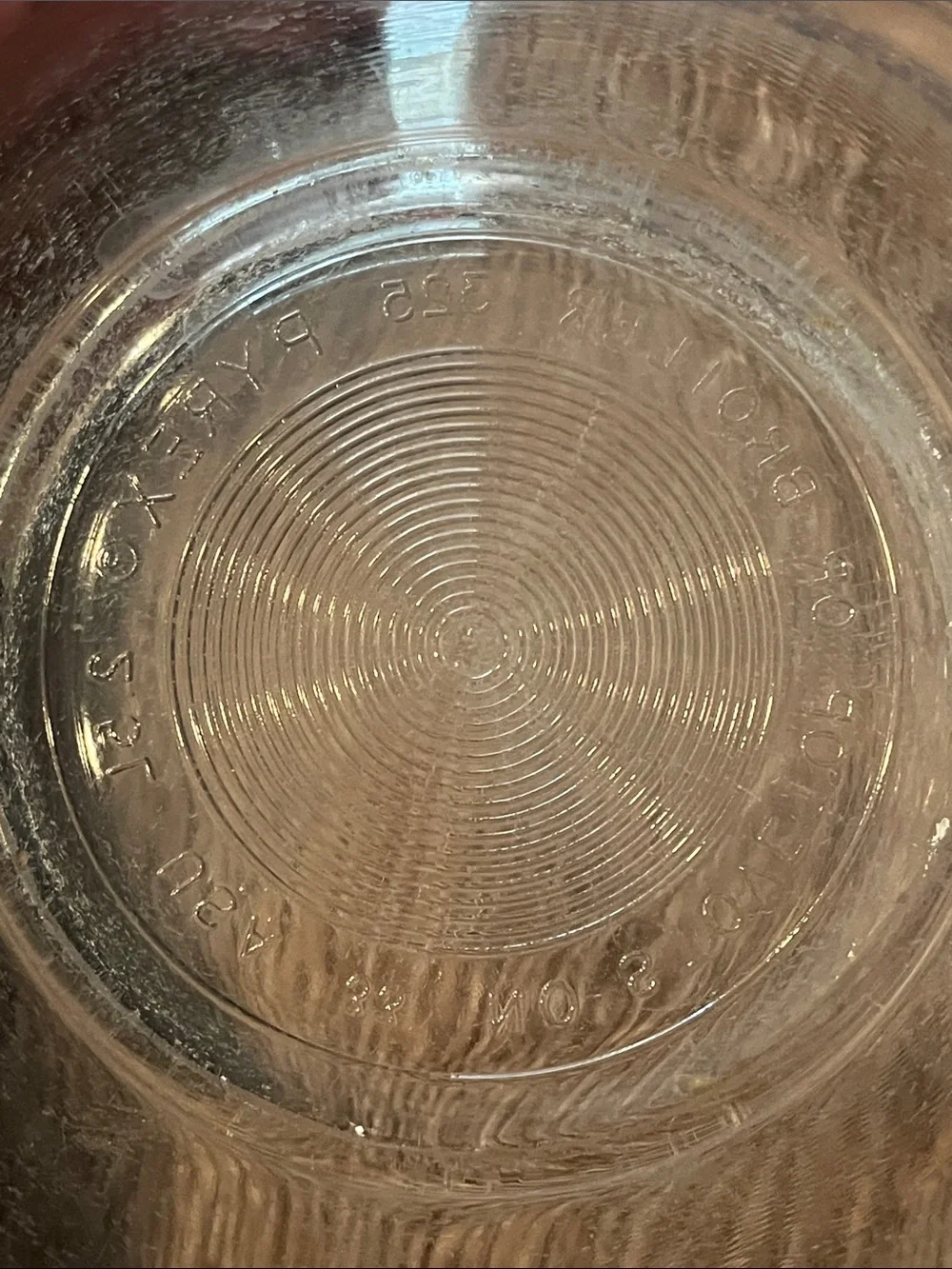 Vintage Pyrex Blue Ribbon 325 glass mixing bowl